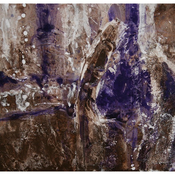 Révélation fusionnelle III | 41 x 41 cm | Techniques mixtes sur toile | Mélanie Poirier