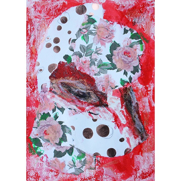 Hier encore IV | 18 x 13 cm | Techniques mixtes sur papier | Mélanie Poirier
